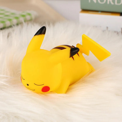 12cm Pokemon Pikachu Night Light Anime Figure Cute Bedside Lamp For Bedrooms Ornaments Children's Luminous Toys Christmas Gift