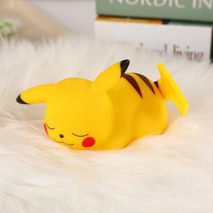 12cm Pokemon Pikachu Night Light Anime Figure Cute Bedside Lamp For Bedrooms Ornaments Children's Luminous Toys Christmas Gift